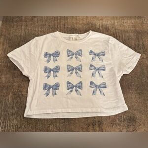 Altar’d State Women’s Small White And Blue T Shirt